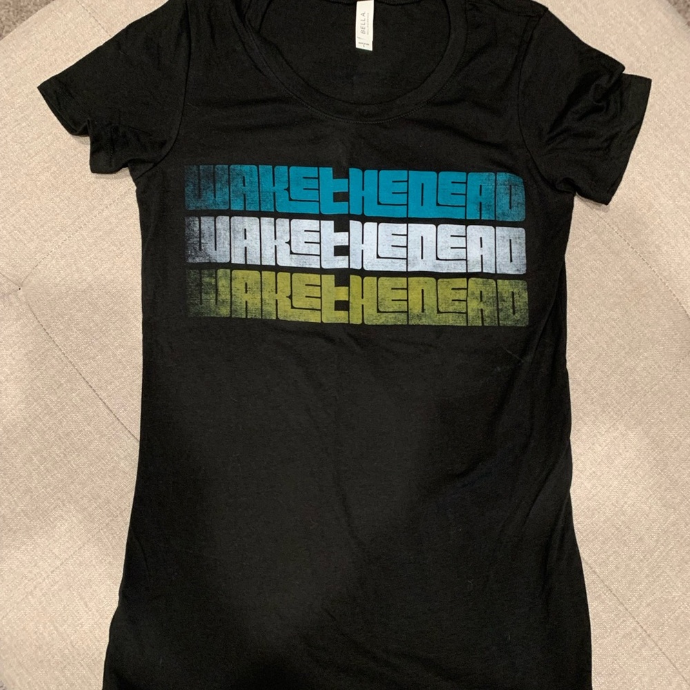 Black graphic T-shirt